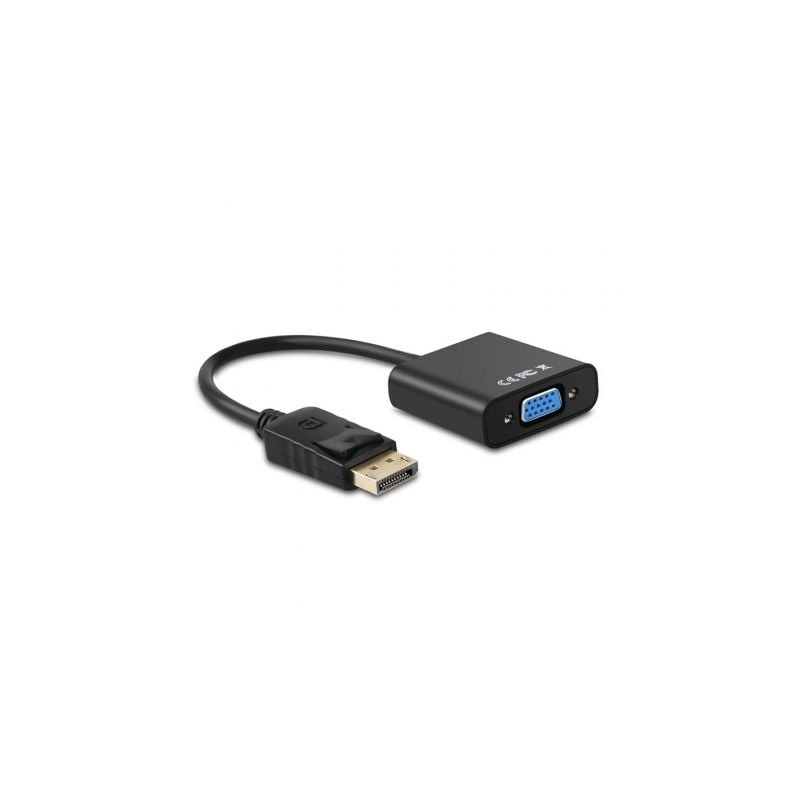 Conversor aisens a125-0367/ displayport macho - vga hembra/ 15cm/ negro