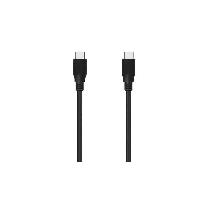 Cable usb 3.2 tipo-c aisens a107-0704 20gbps 5a 100w/ usb tipo-c macho - usb tipo-c macho/ hasta 100w/ 20gbps/ 2m/ negro