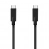 Cable usb 3.2 tipo-c aisens a107-0705 10gbps 5a 100w/ usb tipo-c macho - usb tipo-c macho/ hasta 100w/ 10gbps/ 3m/ negro
