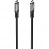 Cable usb 3.2 tipo-c aisens a107-0990/ usb tipo-c macho - usb tipo-c macho/ hasta 100w/ 10gbps/ 5m/ negro