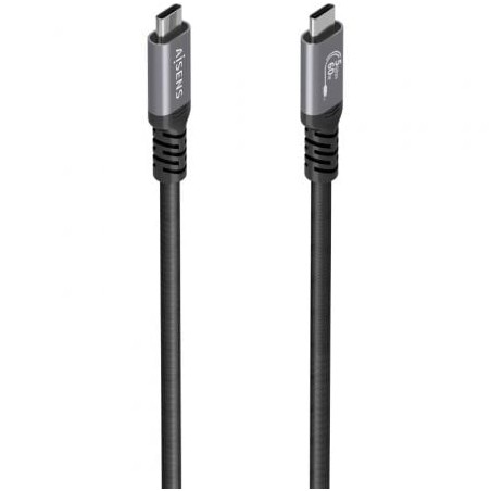 Cable usb 3.2 tipo-c aisens  a107-0991/ usb tipo-c macho - usb tipo-c macho/ hasta 60w/ 5gbps/ 7m/ negro