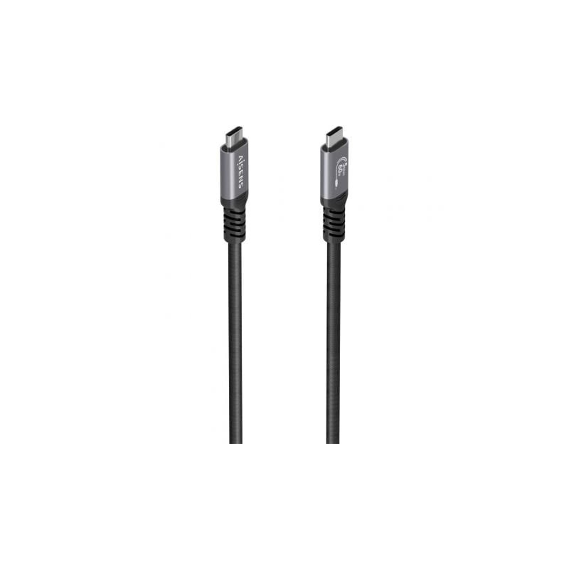 Cable usb 3.2 tipo-c aisens  a107-0992/ usb tipo-c macho - usb tipo-c macho/ hasta 60w/ 5gbps/ 10m/ negro