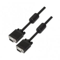 Cable svga aisens a113-0077/ vga macho - vga macho/ hasta 3w/ 10mbps/ 25m/ negro