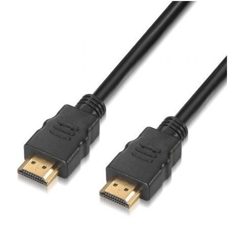 Cable hdmi 2.0 4k aisens a120-0122/ hdmi macho - hdmi macho/ hasta 10w/ 2250mbps/ 3m/ certificado/ negro