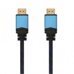 Cable hdmi 2.0 4k aisens a120-0356 v2/ hdmi macho - hdmi macho/ 1m/ negro/ azul