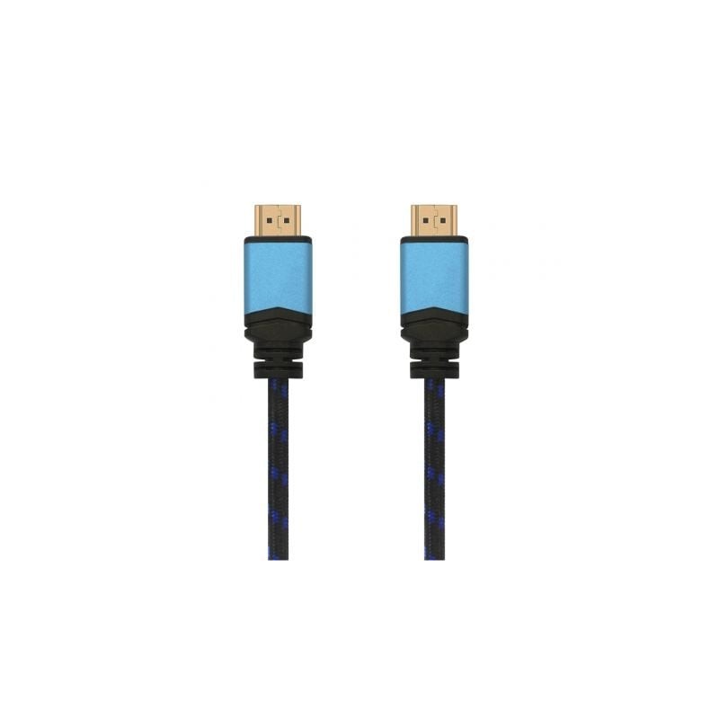 Cable hdmi 2.0 4k aisens a120-0356 v2/ hdmi macho - hdmi macho/ 1m/ negro/ azul