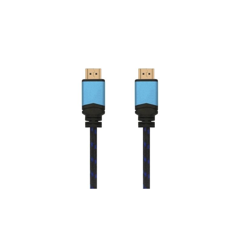 Cable hdmi 2.0 4k aisens a120-0357/ hdmi macho - hdmi macho/ 2m/ negro/ azul