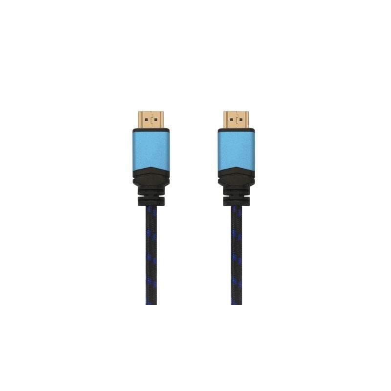 Cable hdmi 2.0 4k aisens a120-0358/ hdmi macho - hdmi macho/ 3m/ negro/ azul