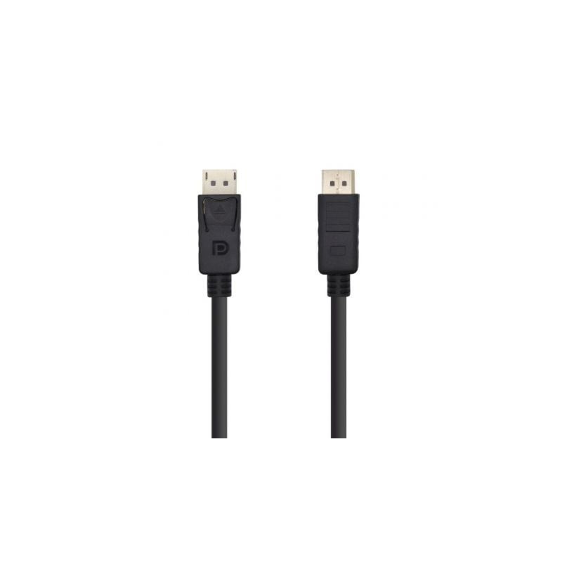 Cable displayport 1.2 4k aisens a124-0388/ displayport macho - displayport macho/ hasta 5w/ 2300mbps/ 10m/ negro