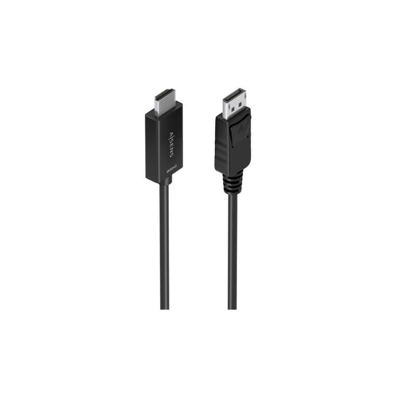 Cable conversor aisens a125-0893/ displayport macho - hdmi 4k macho/ 1.5m/ negro