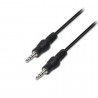 Cable estéreo aisens a128-0143/ jack 3.5 macho - jack 3.5 macho/ hasta 0.1w/ 3m/ negro
