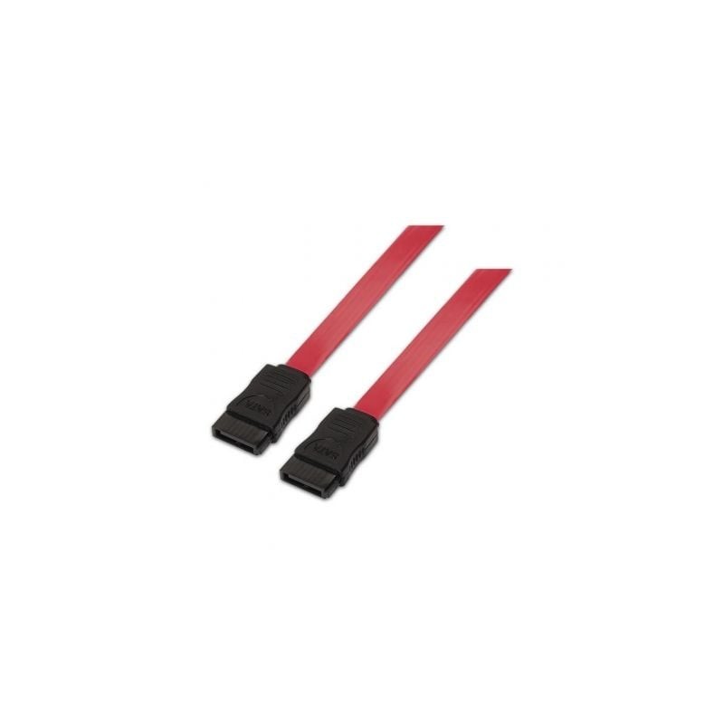 Cable sata aisens a130-0153/ sata hembra - sata hembra/ hasta 0.1w/ 768mbps/ 50cm/ rojo