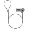 Cable de seguridad para portátiles aisens aslk-d40n01-sl/ 1.5m