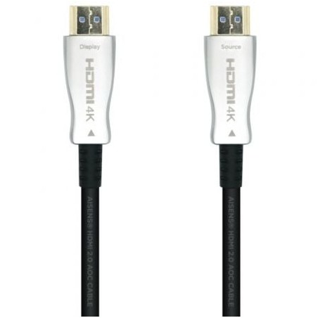 Cable hdmi 2.0 aoc 4k aisens a148-0379/ hdmi macho - hdmi macho/ 30m/ negro