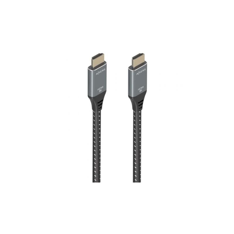 Cable hdmi 2.1 8k aisens a150-0877/ hdmi macho - hdmi macho/ 7m/ gris y negro