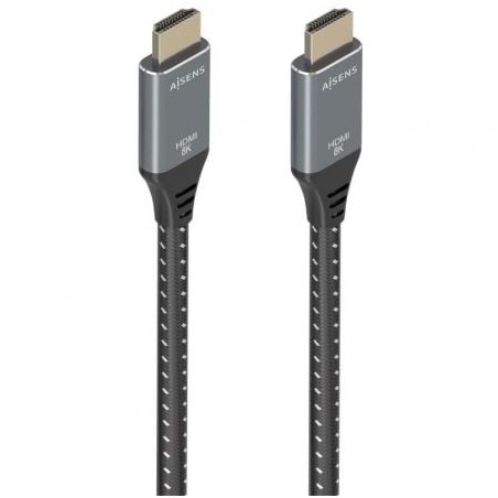 Cable hdmi 2.1 8k aisens a150-0877/ hdmi macho - hdmi macho/ 7m/ gris y negro
