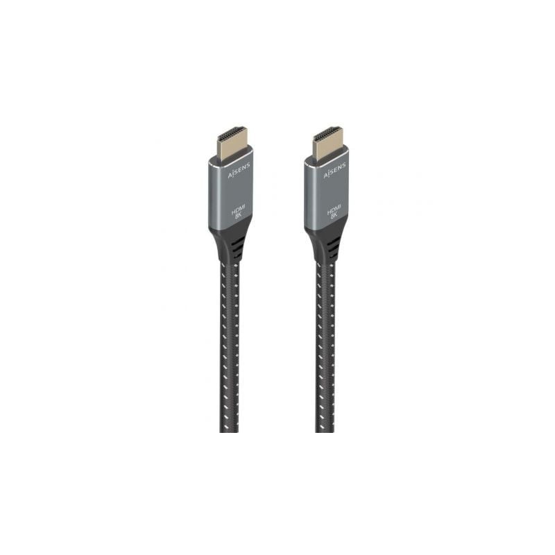 Cable hdmi 2.1 8k aisens a150-0878/ hdmi macho - hdmi macho/ 10m/ gris y negro