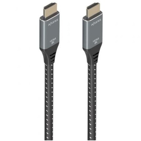 Cable hdmi 2.1 8k aisens a150-0878/ hdmi macho - hdmi macho/ 10m/ gris y negro
