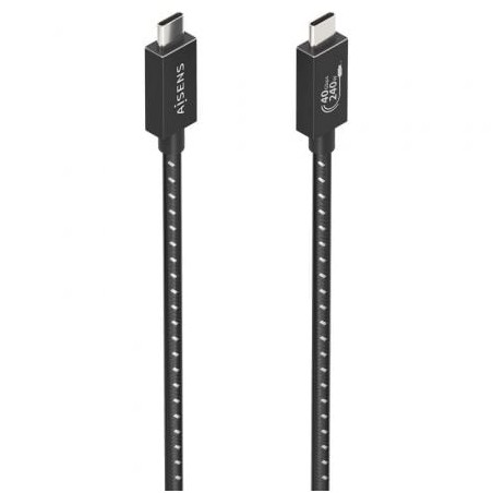 Cable usb 4.0 tipo-c aisens a156-0866/ usb tipo-c macho - usb tipo-c macho/ hasta 240w/ 40gbps/ 50cm/ gris