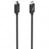 Cable usb 4.0 tipo-c aisens a156-0866/ usb tipo-c macho - usb tipo-c macho/ hasta 240w/ 40gbps/ 50cm/ gris