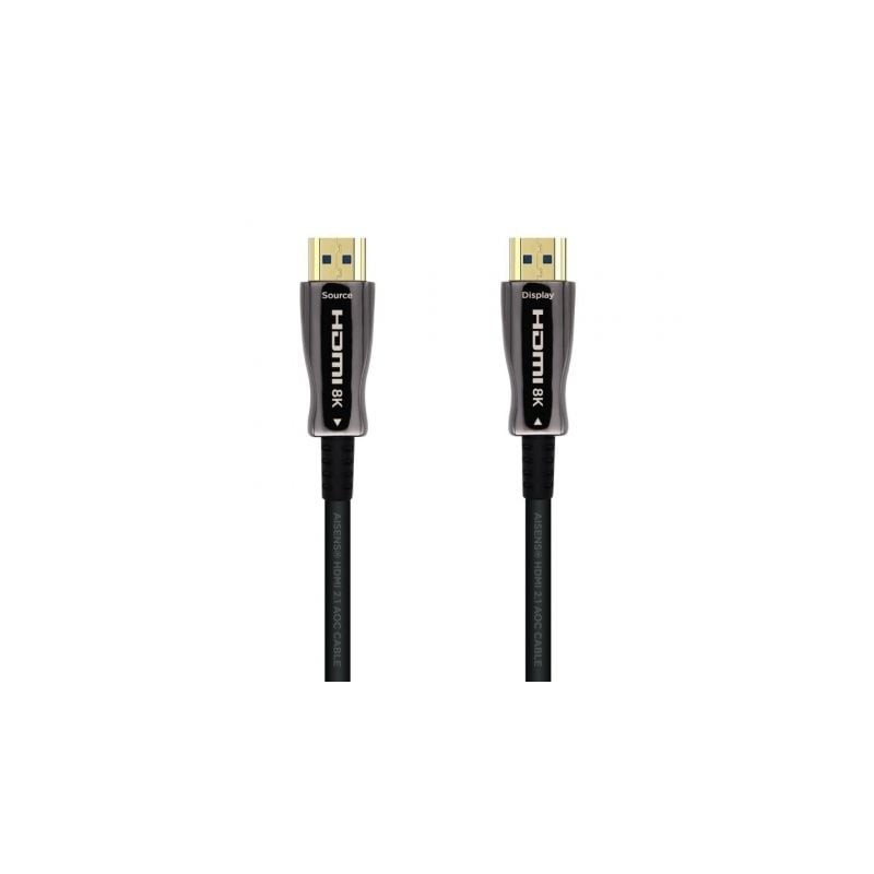 Cable hdmi 2.1 aoc 8k aisens a153-0515/ hdmi macho - hdmi macho/ 10m/ negro