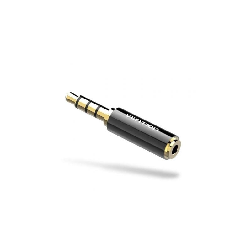 Adaptador jack vention bfbb0/ jack 3.5 macho - jack 2.5 hembra/ negro