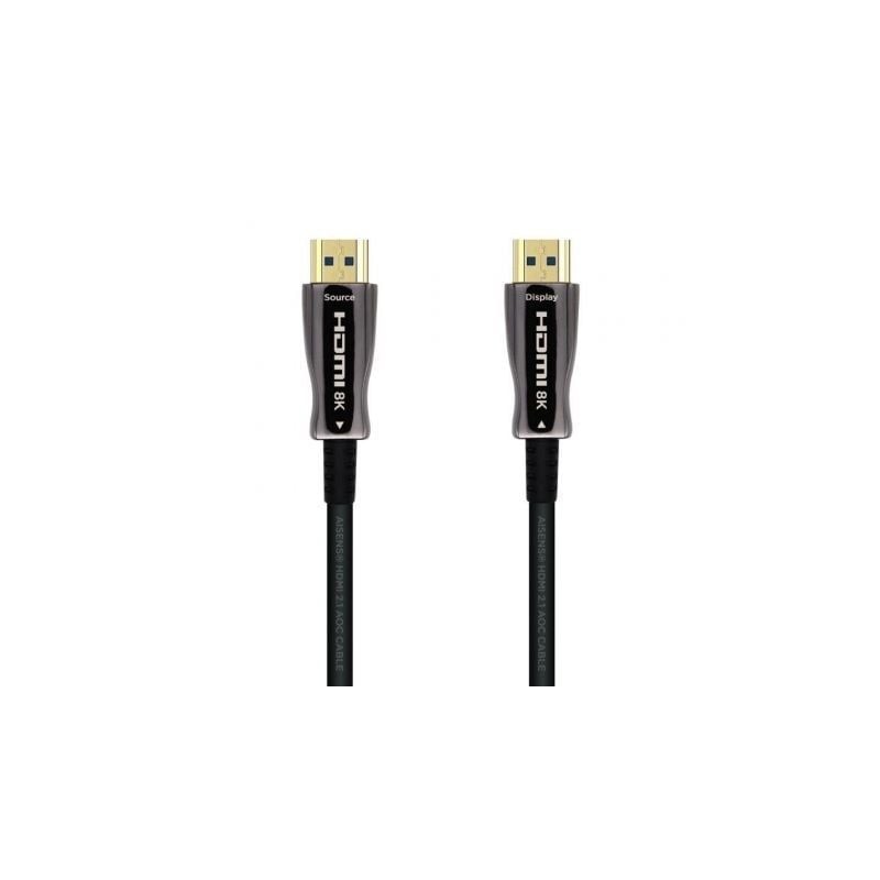 Cable hdmi 2.1 aoc 8k aisens a153-0522/ hdmi macho - hdmi macho/ 60m/ negro