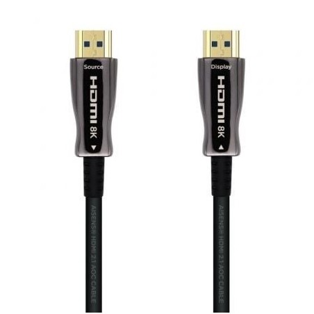 Cable hdmi 2.1 aoc 8k aisens a153-0522/ hdmi macho - hdmi macho/ 60m/ negro