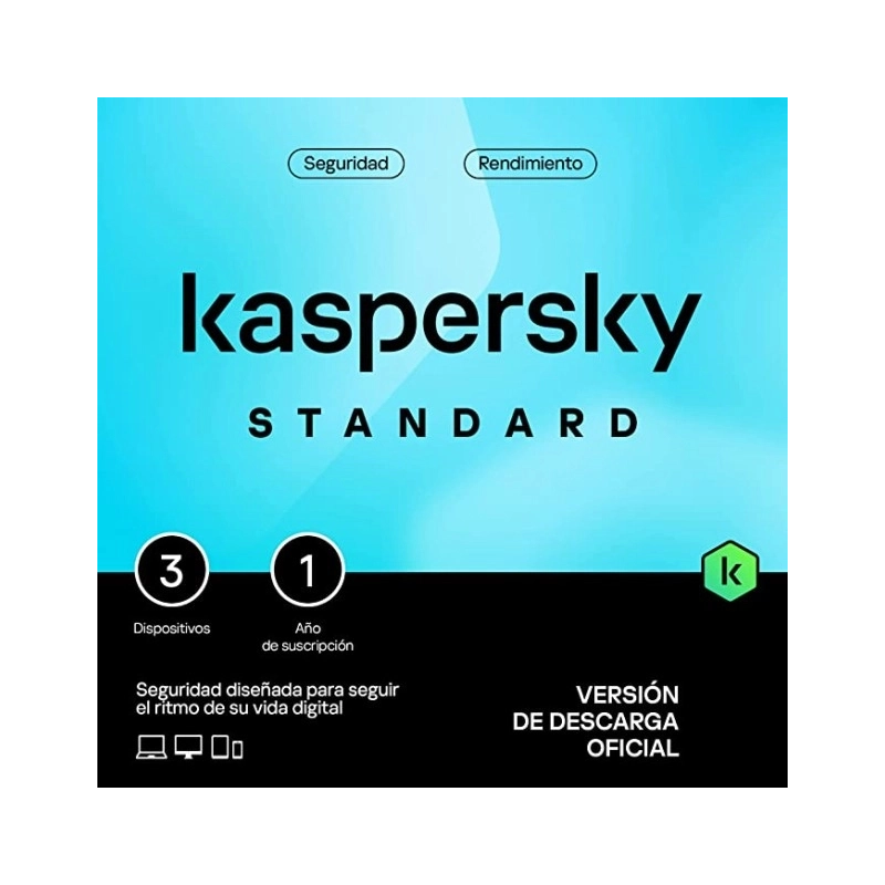 Kaspersky Standard 3 dispositivos 1 año - Licencia digital