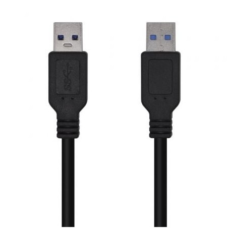 Cable usb 3.0 aisens a105-0448/ usb macho - usb macho/ 3m/ negro