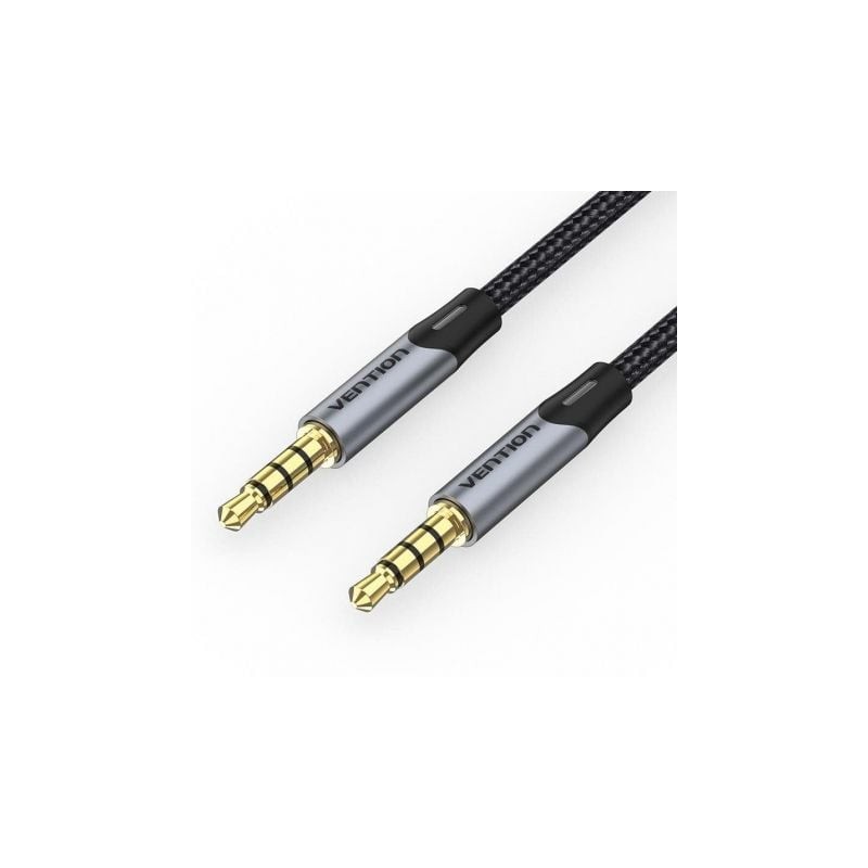 Cable estéreo vention baqhh/ jack 3.5 macho - jack 3.5 macho/ 2m/ gris