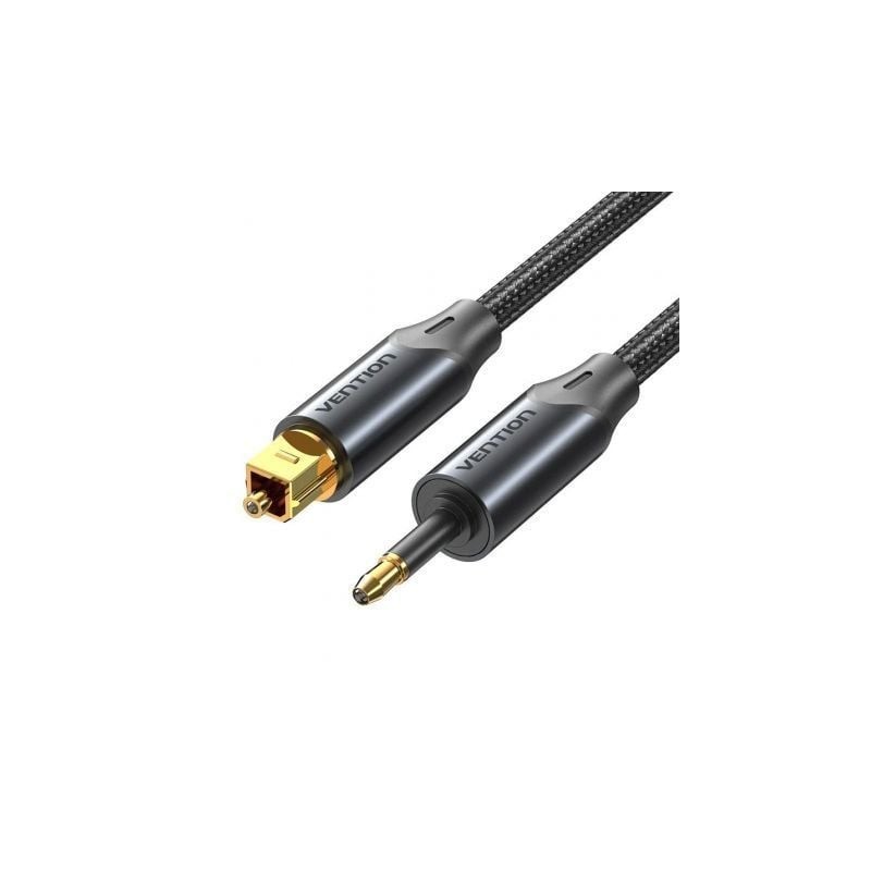 Cable de audio de fibra óptica vention bkcbh/ 2m/ negro