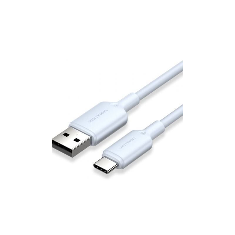Cable usb 2.0 tipo-c vention ctqlh/ usb tipo-c macho - usb macho/ hasta 60w/ 480mbps/ 2m/ azul