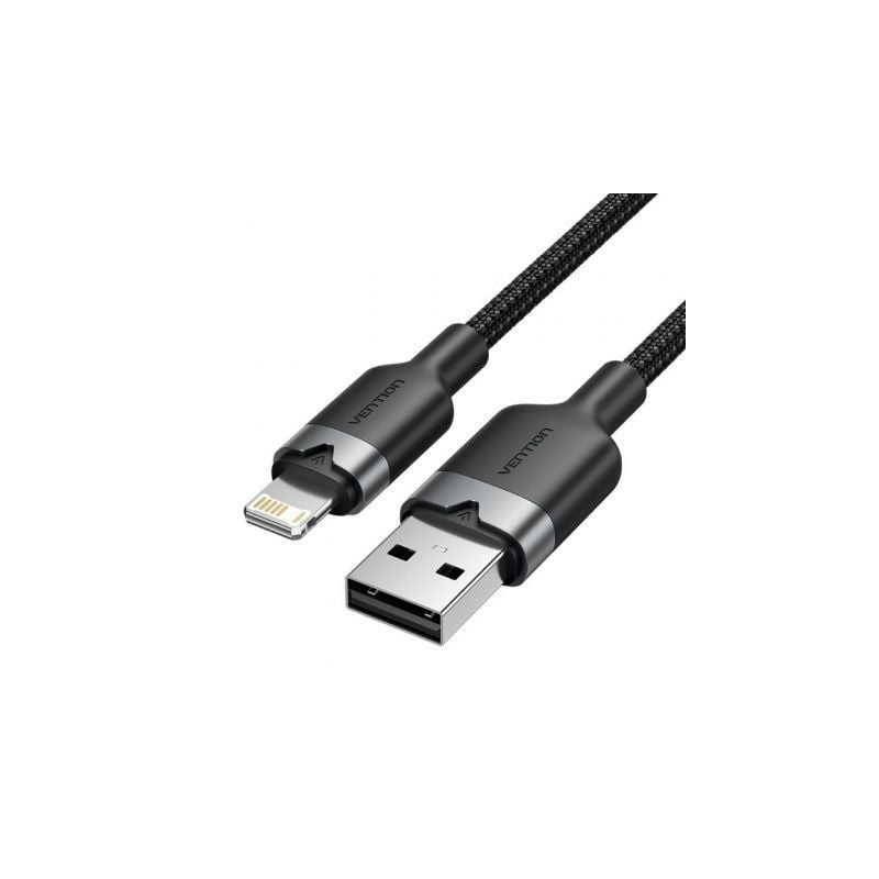 Cable usb lightning vention lanbf/ usb macho - lightning macho/ 480mbps/ 1m/ negro