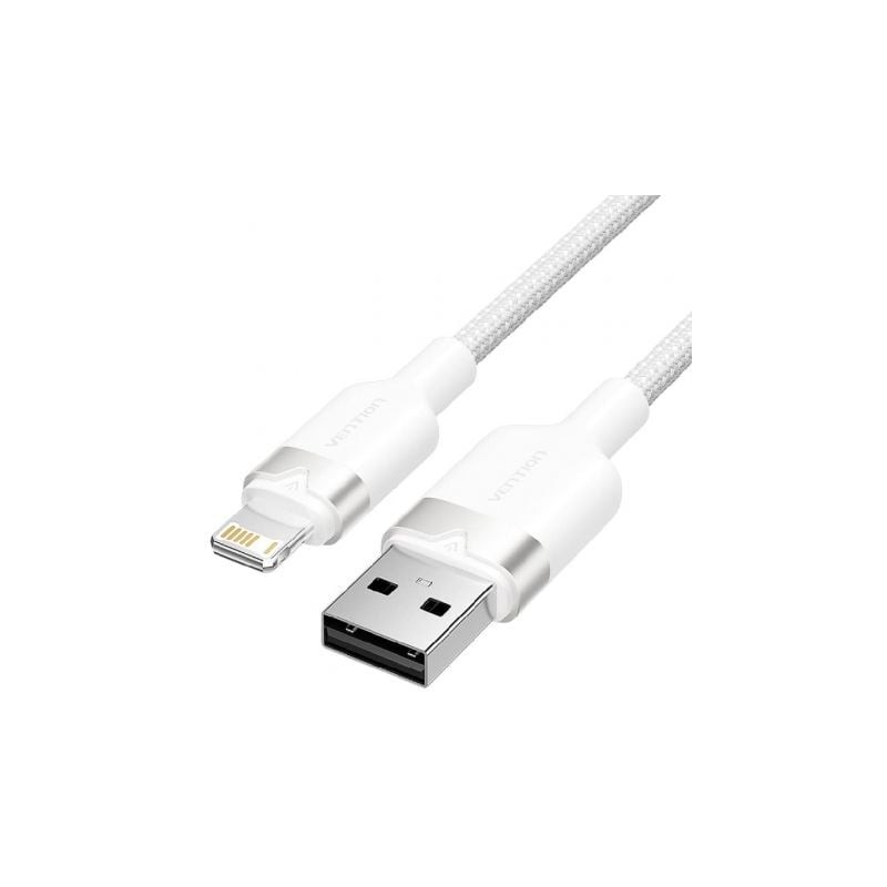 Cable usb lightning vention lanwh/ usb macho - lightning macho/ 480mbps/ 2m/ blanco