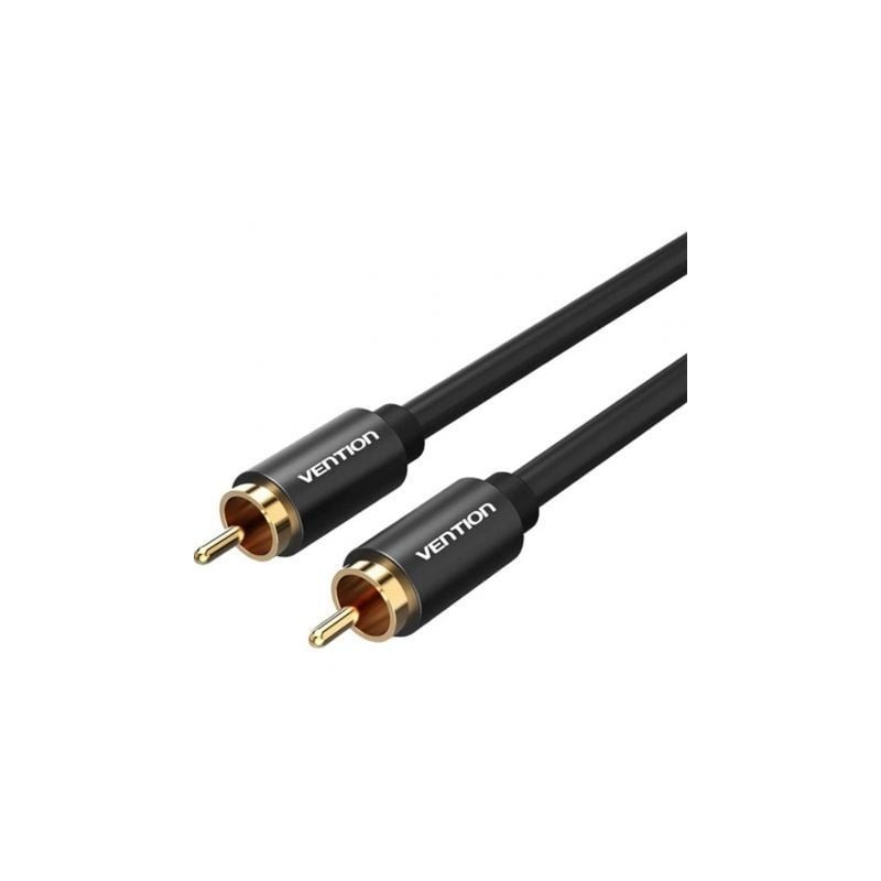 Cable estéreo vention vab-r09-b200/ rca macho - rca macho/ 2m/ negro