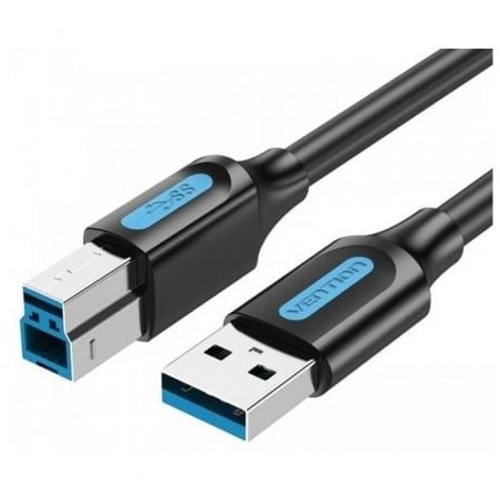 Cable usb 3.0 vention coobd/ usb tipo-b macho - usb macho/ 5gbps/ 50cm/ negro
