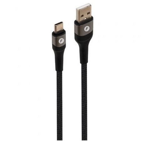 Cable usb 2.0 tipo-c fonestar usb-ca/ usb tipo-c macho - usb macho/ 480mbps/ 1m/ negro