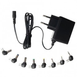 Cargador de ca/cc fonestar ad-520f/ 10w/ 8 conectores/ voltaje 5v