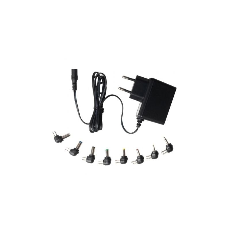 Cargador de ca/cc fonestar ad-520f/ 10w/ 8 conectores/ voltaje 5v