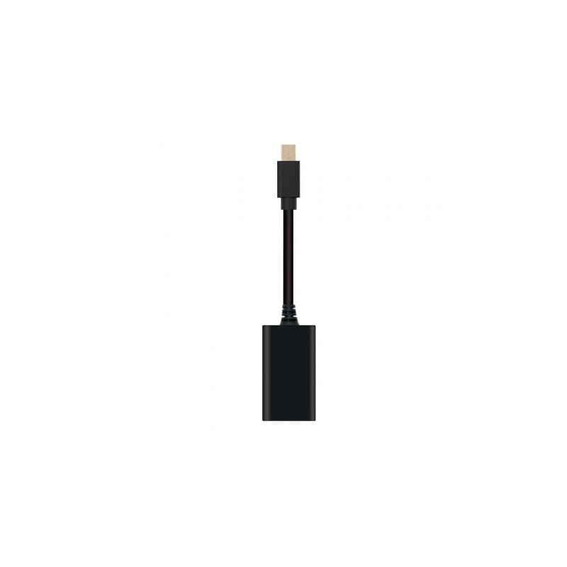 Conversor nanocable 10.16.0102/ mini displayport macho - hdmi hembra/ 15cm/ negro