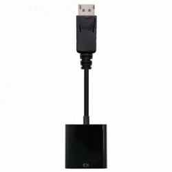 Conversor nanocable 10.16.0602/ displayport macho - vga hembra/ 15cm/ negro