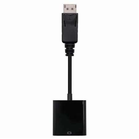 Conversor nanocable 10.16.0602/ displayport macho - vga hembra/ 15cm/ negro