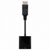 Conversor nanocable 10.16.0602/ displayport macho - vga hembra/ 15cm/ negro