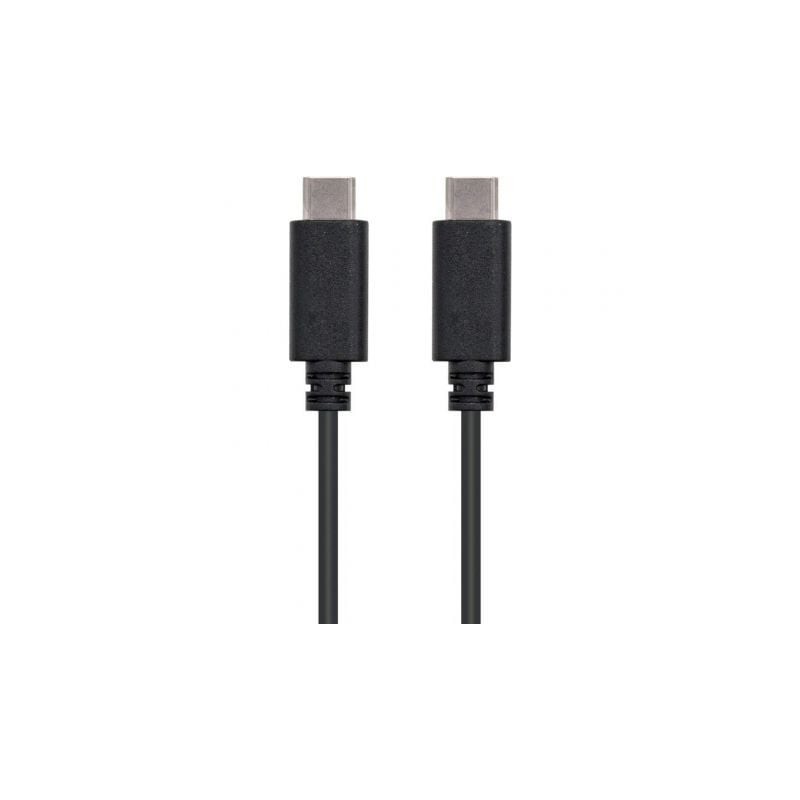 Cable usb 2.0 tipo-c nanocable 10.01.2301/ usb tipo-c macho - usb tipo-c macho/ 480mbps/ 1m/ negro