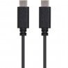 Cable usb 2.0 tipo-c nanocable 10.01.2301/ usb tipo-c macho - usb tipo-c macho/ 480mbps/ 1m/ negro
