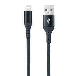 Cable usb 2.0 lightning nanocable 10.10.0401-cobk/ usb macho - lightning macho/ 1m/ negro