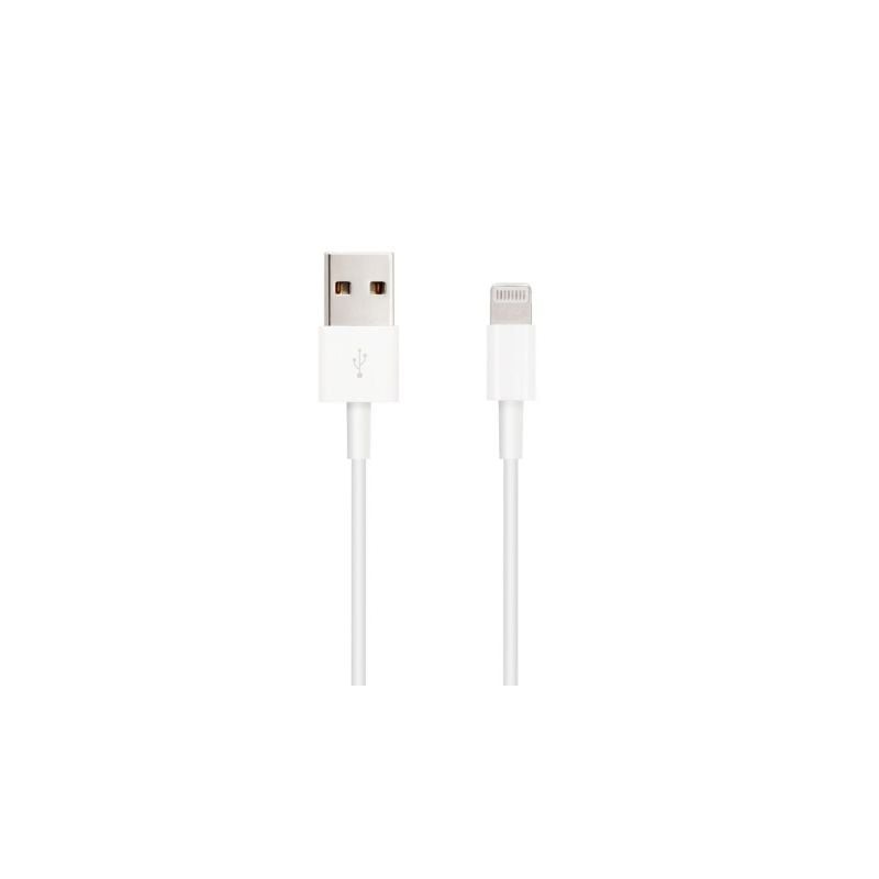 Cable usb 2.0 lightning nanocable 10.10.0402/ usb macho - lightning macho/ 2m/ blanco