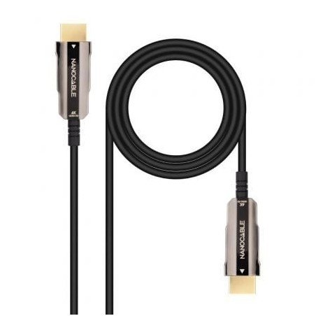 Cable hdmi 2.0 4k aoc nanocable 10.15.2020/ hdmi macho - hdmi macho/ 20m/ negro