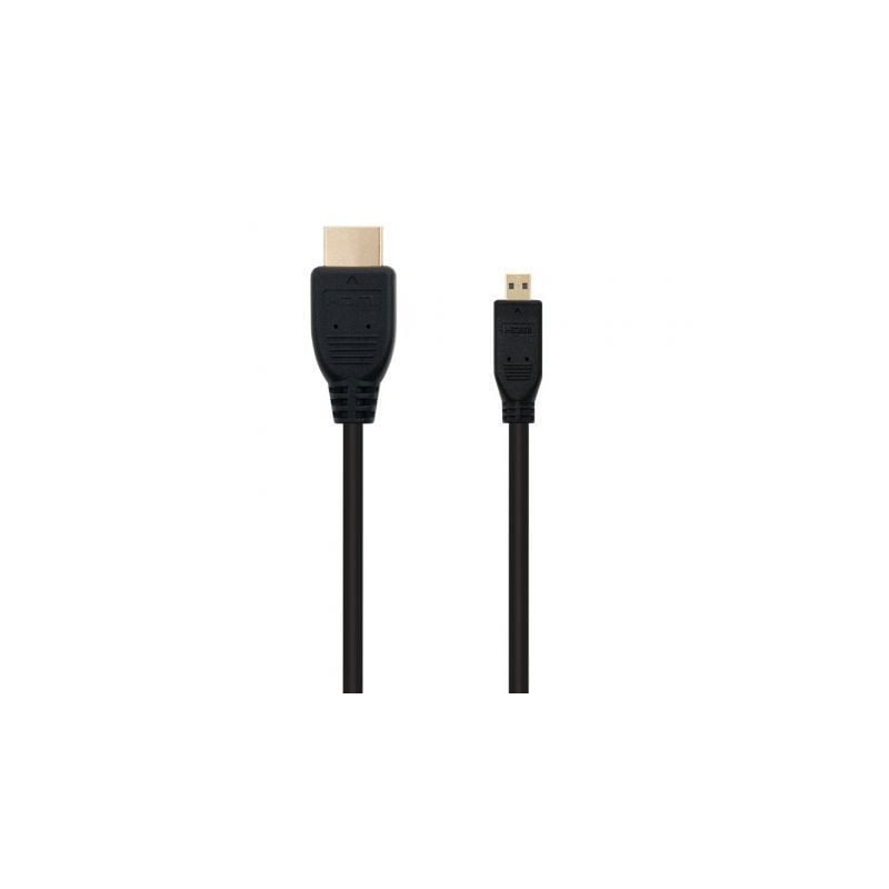 Cable micro hdmi nanocable 10.15.3502/ hdmi macho - micro hdmi macho/ 1.8m/ negro